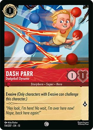 Dash Parr - Dodgeball Dynamo (114/204) [Attack of the Vine] Cold Foil