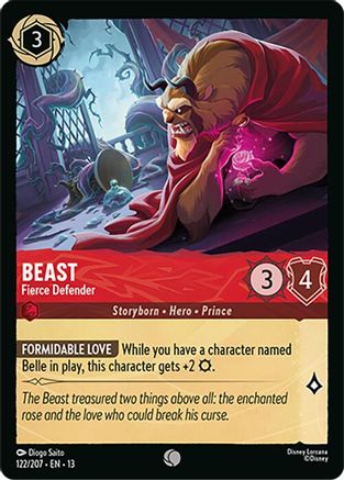 Beast - Fierce Defender (122/204) [Attack of the Vine] Cold Foil