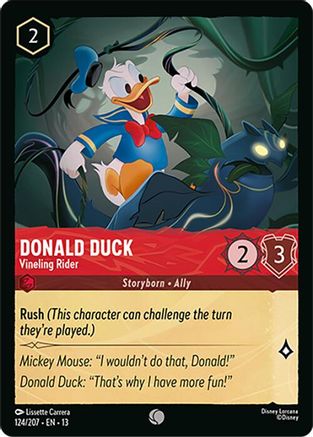 Donald Duck - Vineling Rider (124/204) [Attack of the Vine]