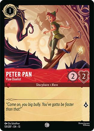 Peter Pan - Vine Duelist (131/204) [Attack of the Vine]