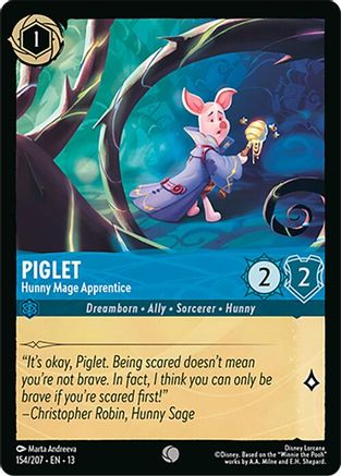 Piglet - Hunny Mage Apprentice (154/204) [Attack of the Vine]