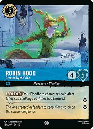 Robin Hood - Created by the Vine (Foil) (159/204) [Attack of the Vine] Cold Foil