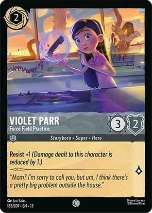 Violet Parr - Force Field Practice (183/204) [Attack of the Vine] Cold Foil