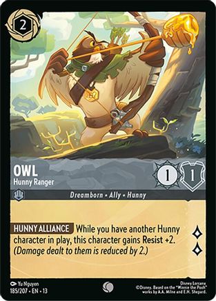 Owl - Hunny Ranger (185/204) [Attack of the Vine] Cold Foil