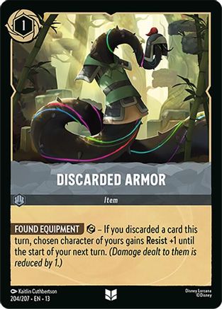 Discarded Armor (204/204) [Attack of the Vine] Cold Foil