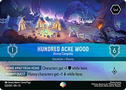 Hundred Acre Wood - Hunny Campsite (Epic) (222/204) [Attack of the Vine] Holofoil