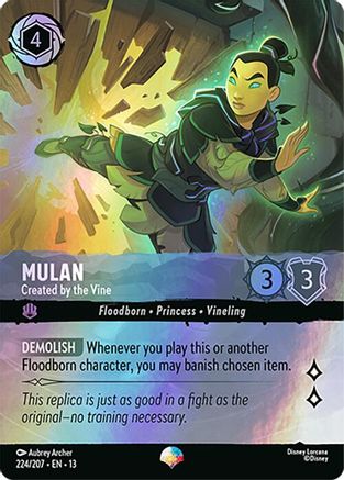 Mulan - Created by the Vine (Epic) (224/204) [Attack of the Vine] Holofoil