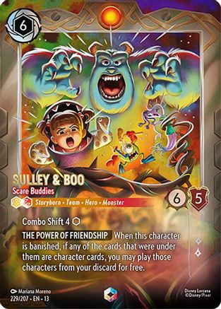 Sulley & Boo - Scare Buddies (Enchanted) (229/204) [Attack of the Vine] Holofoil