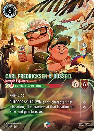 Carl Fredricksen & Russell - Intrepid Explorers (Enchanted) (237/204) [Attack of the Vine] Holofoil