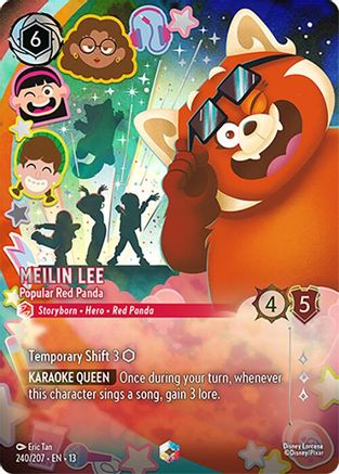 Meilin Lee - Popular Red Panda (Enchanted) (240/204) [Attack of the Vine] Holofoil