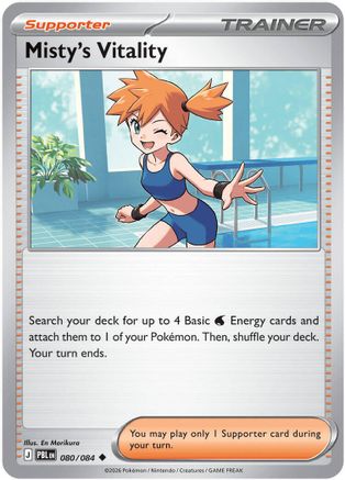 Misty's Vitality 080/084 [ME05 Pitch Black]  - Reverse Holofoil