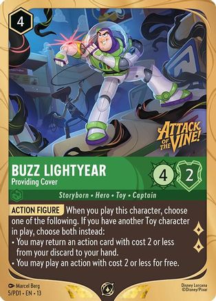 Buzz Lightyear - Providing Cover (5) [Disney Lorcana Promo Cards] Holofoil
