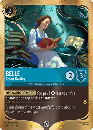 Belle - Always Reading (13) [Disney Lorcana Promo Cards] Holofoil