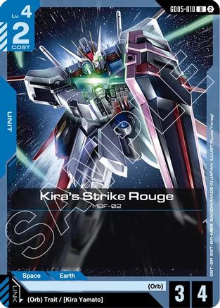 Kira's Strike Rouge (GD05-010) [Freedom Ascension]