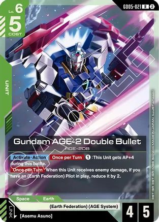 Gundam AGE-2 Double Bullet (GD05-021) [Freedom Ascension] Holofoil