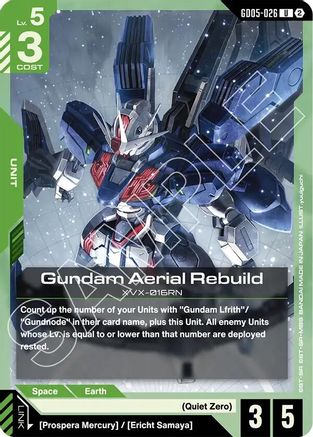 Gundam Aerial Rebuild (GD05-026) [Freedom Ascension]