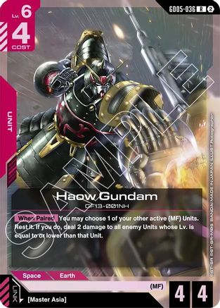 Haow Gundam (GD05-036) [Freedom Ascension] Holofoil
