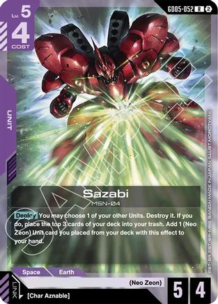 Sazabi (GD05-052) (GD05-052) [Freedom Ascension] Holofoil