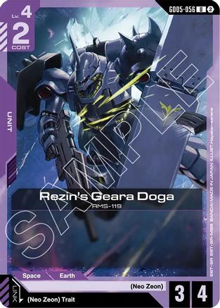 Rezin's Geara Doga (GD05-056) [Freedom Ascension]