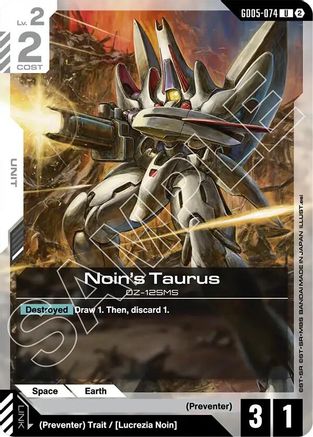 Noin's Taurus (GD05-074) [Freedom Ascension]