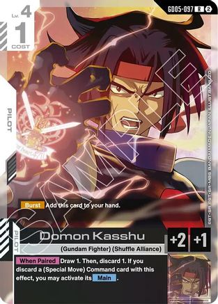 Domon Kasshu (GD05-097) [Freedom Ascension] Holofoil
