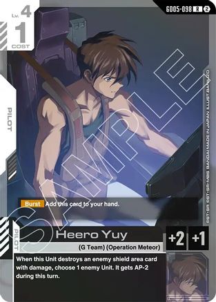 Heero Yuy (GD05-098) [Freedom Ascension] Holofoil
