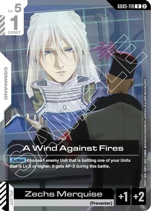 A Wind Against Fires (GD05-119) [Freedom Ascension] Holofoil