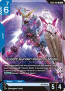 Unicorn Gundam (Destroy Mode) (GD01-002) [Deck Build Box Freedom Ascension]
