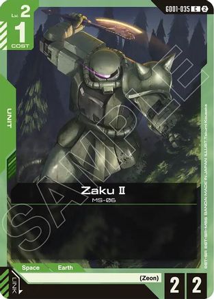 Zaku II (GD01-035) [Deck Build Box Freedom Ascension]