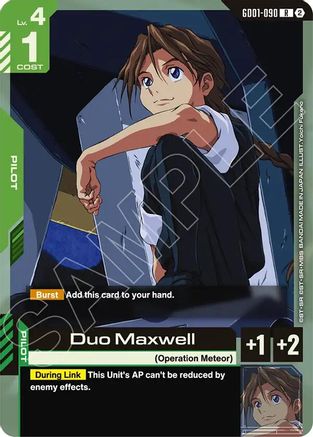 Duo Maxwell (GD01-090) [Deck Build Box Freedom Ascension]