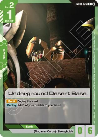 Underground Desert Base (GD01-126) [Deck Build Box Freedom Ascension]