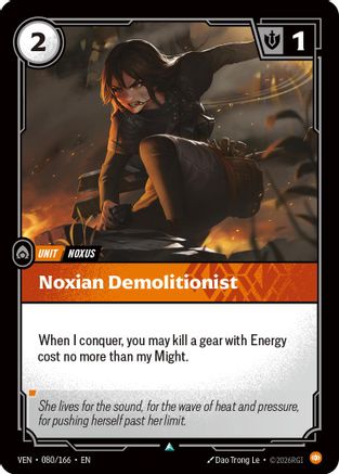 Noxian Demolitionist (080/166) [Vendetta] Foil