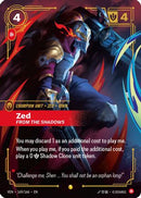 Zed, From the Shadows (Overnumbered) (169/166) [Vendetta] Foil