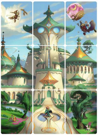 Archazia's Island Puzzle Insert (Set of 9) (Version 1 of 2)  [Archazias Island]