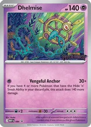 Dhelmise (Patch Black Stamp) 084 [ME Mega Evolution Promo]  - Holofoil