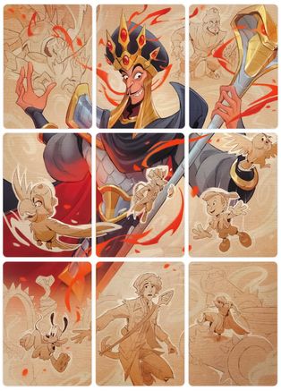 Reign of Jafar Puzzle Insert (Set of 9) (Version 2 of 2)  [Reign of Jafar]