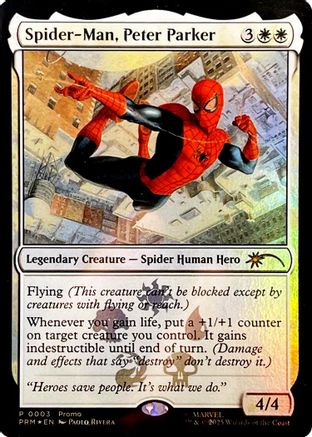 Spider-Man, Peter Parker [Unique and Miscellaneous Promos] Foil