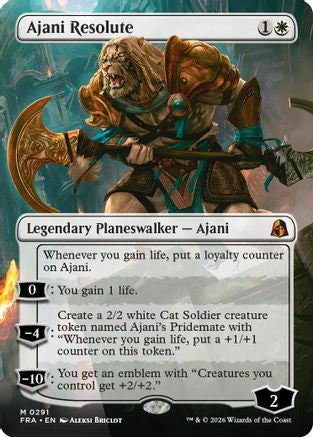 Ajani Resolute (Borderless) [Reality Fracture]