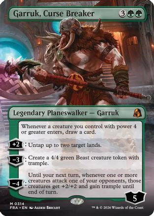 Garruk, Curse Breaker (Borderless) [Reality Fracture]