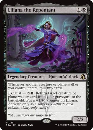 Liliana the Repentant [Reality Fracture] Foil