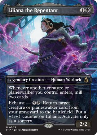 Liliana the Repentant (Borderless) [Reality Fracture]