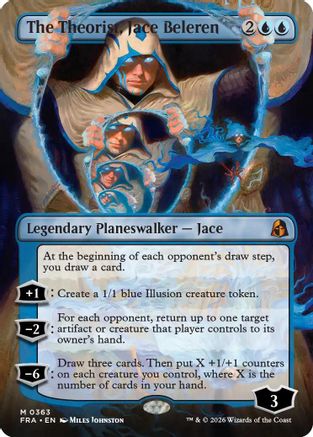 The Theorist, Jace Beleren (Borderless) (0363) [Reality Fracture] Foil