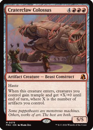 Craterclaw Colossus [Reality Fracture] Foil