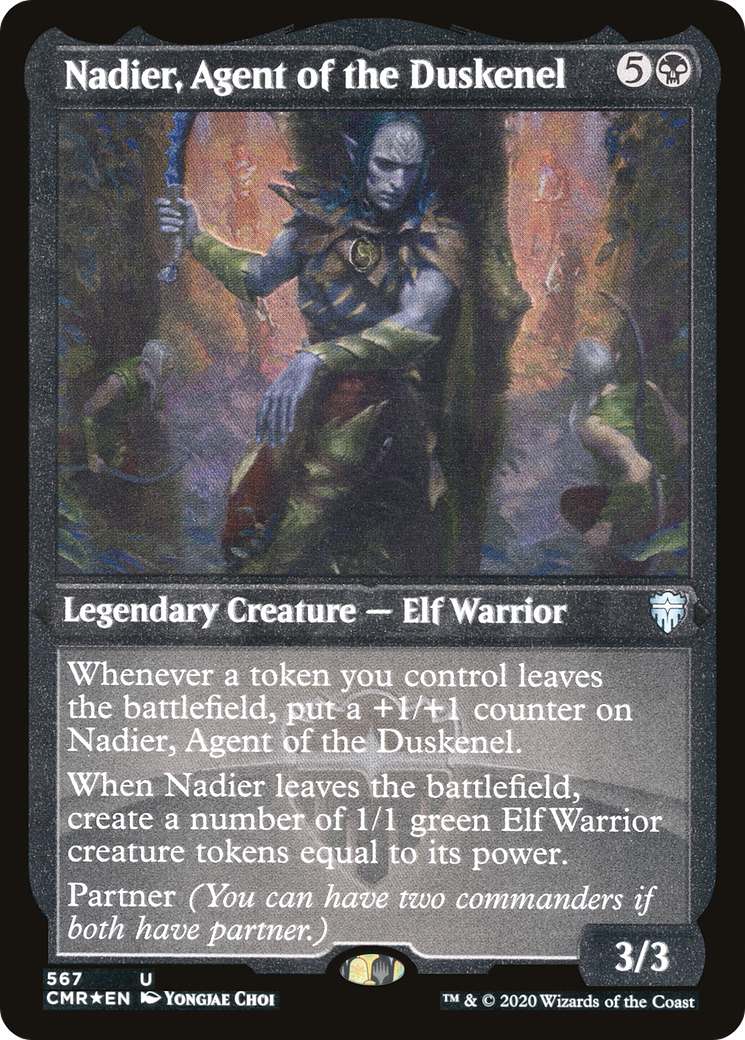Nadier, Agent of the Duskenel (Foil Etched) [Commander Legends] Etched Foil