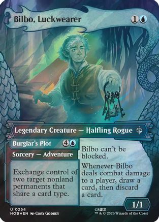 Bilbo, Luckwearer (Showcase) (Surge Foil) [The Hobbit] Foil