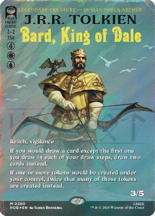 Bard, King of Dale (Borderless) (Surge Foil) [The Hobbit] Foil