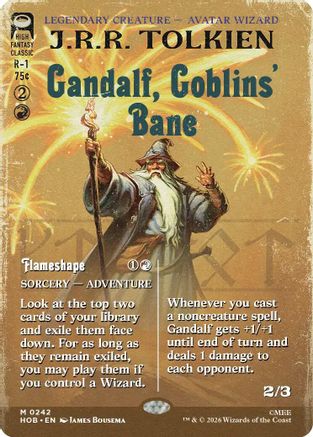 Gandalf, Goblins' Bane (Borderless) [The Hobbit] Foil