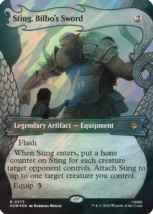 Sting, Bilbo's Sword (Showcase) (Surge Foil) [The Hobbit] Foil