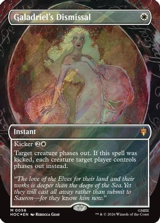 Galadriel's Dismissal (Borderless) (Surge Foil) [The Hobbit: Eternal-Legal] Foil