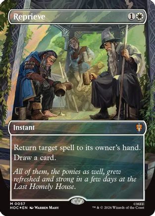Reprieve (Borderless) (Surge Foil) [The Hobbit: Eternal-Legal] Foil